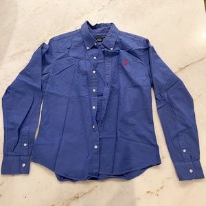 Ralph Lauren Oxford shirt, size 10 slim fit. EUC.